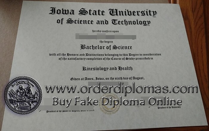 buy fake Iowa State University diploma