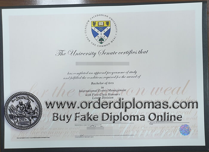 buy fake glasgow caledonian university diploma