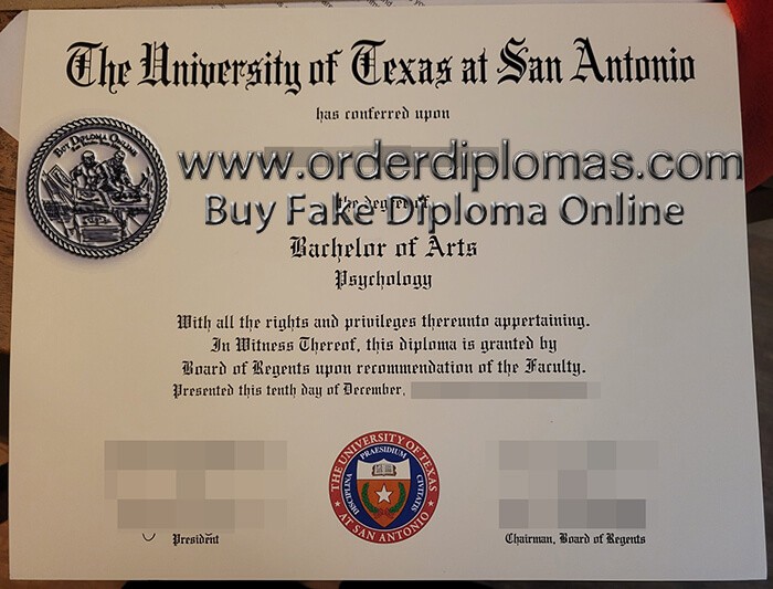 buy fake University of Texas at San Antonio diploma