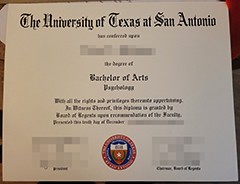 Order fake University of Texas at San Antonio diploma.