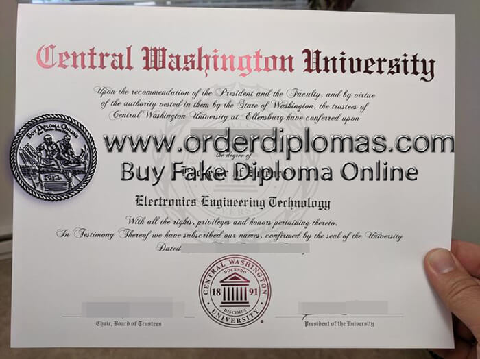 buy Central Washington University degree