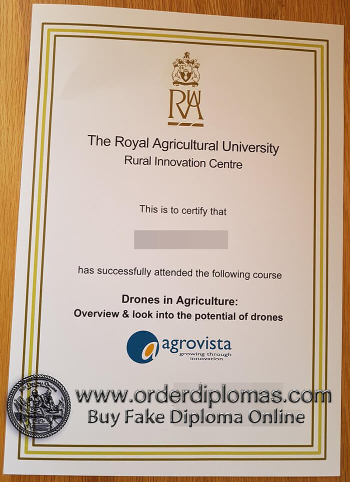 buy fake Royal Agricultural University diploma