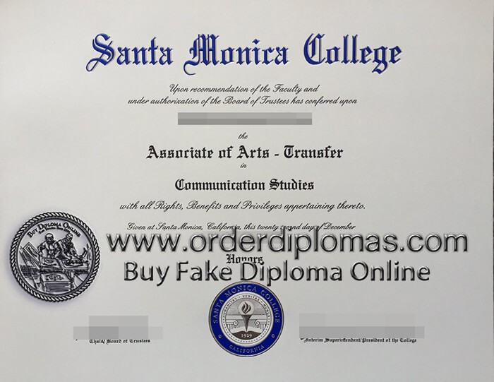 buy fake Santa Monica college diploma