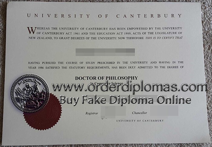 University of Canterbury degree