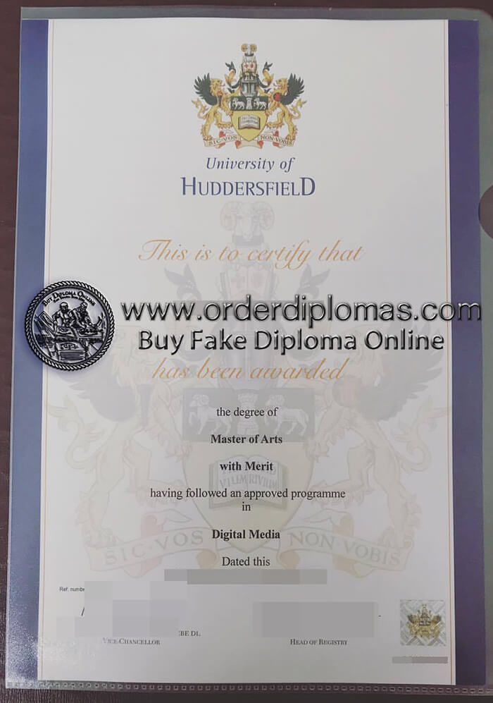 buy fake University of Huddersfield diploma