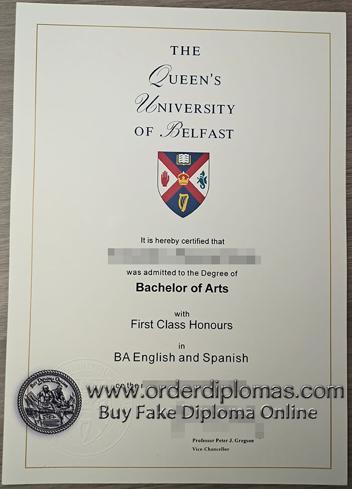 buy queen's university of belfast diploma