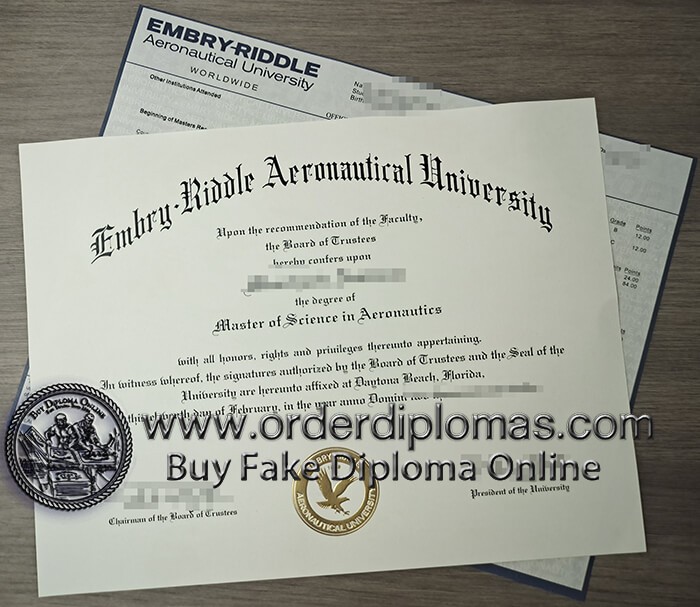 buy fake Embry-Riddle Aeronautical University diploma