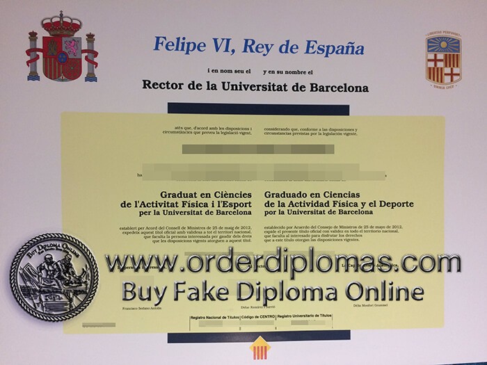 buy fake Universitat de Barcelona diploma