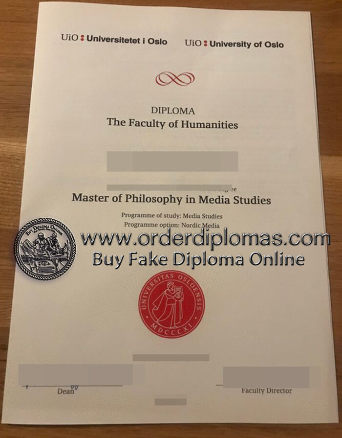 buy fake University of Oslo diploma