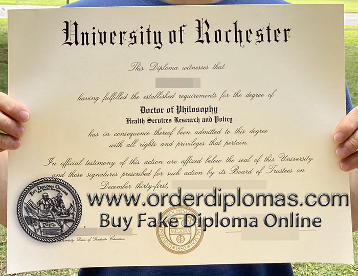 Buy University of Rochester fake diploma.