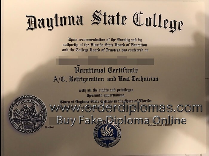 buy fake daytona state college diploma