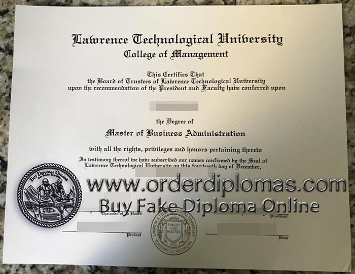 buy fake lawrence technological university diploma