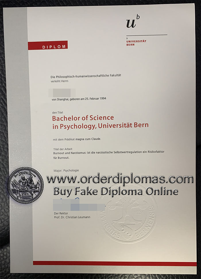buy fake University of Bern diploma