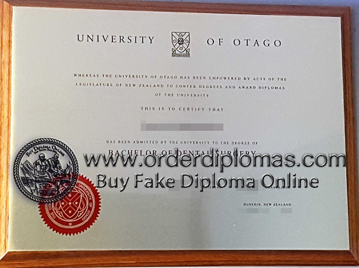 buy fake university of otago diploma