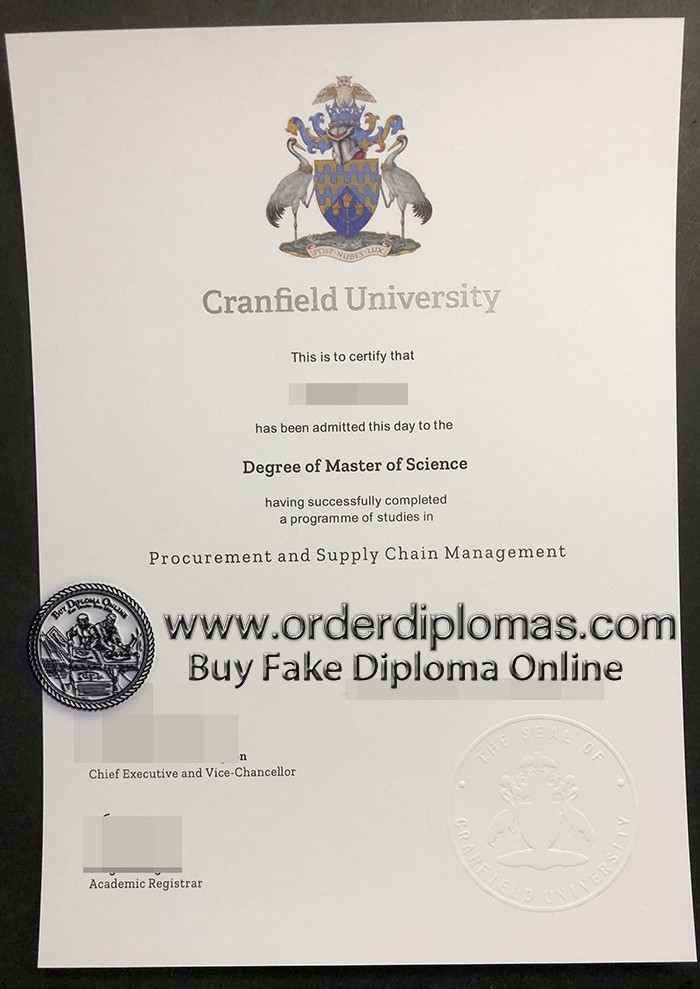 buy fake Cranfield University diploma