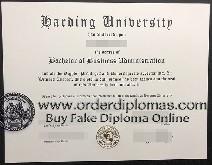 buy fake Harding University diploma