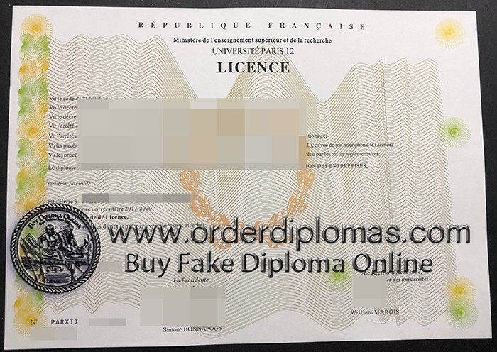 buy fake University of Paris diploma