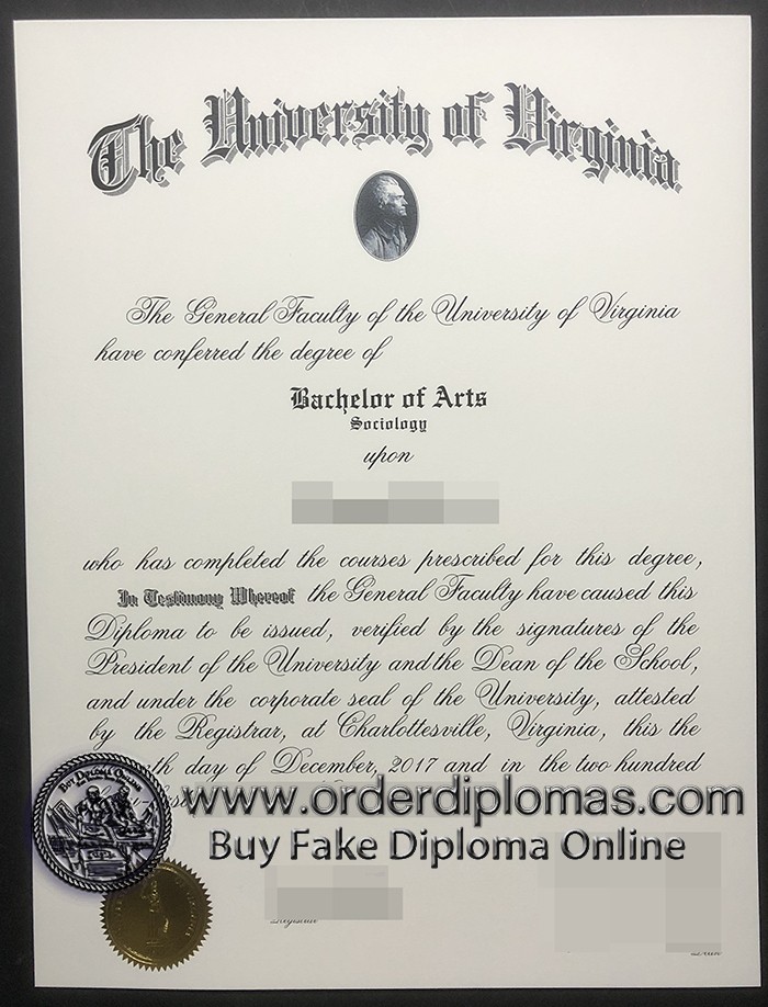 buy fake University of Virginia diploma
