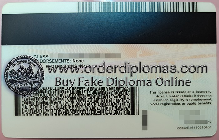 buy fake California USA Driver license