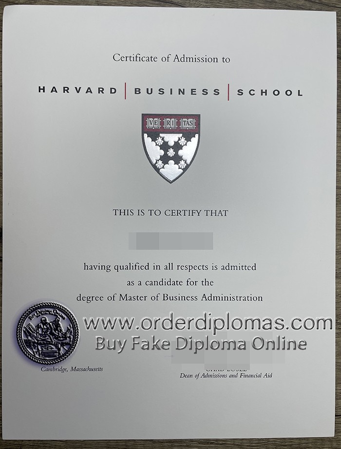 buy fake Harvard Business School diploma