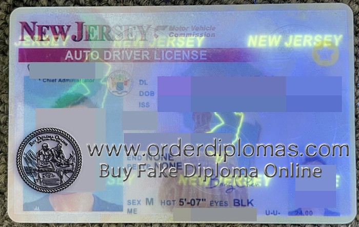 buy fake New Jersey Driver's License