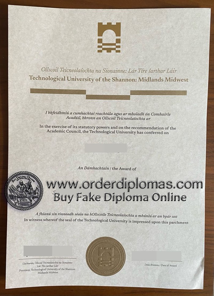 buy technological university of the shannon diploma