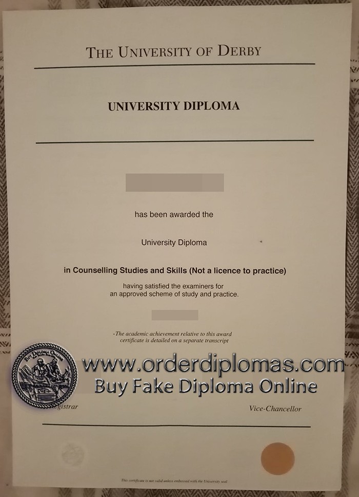 buy fake university of derby diploma