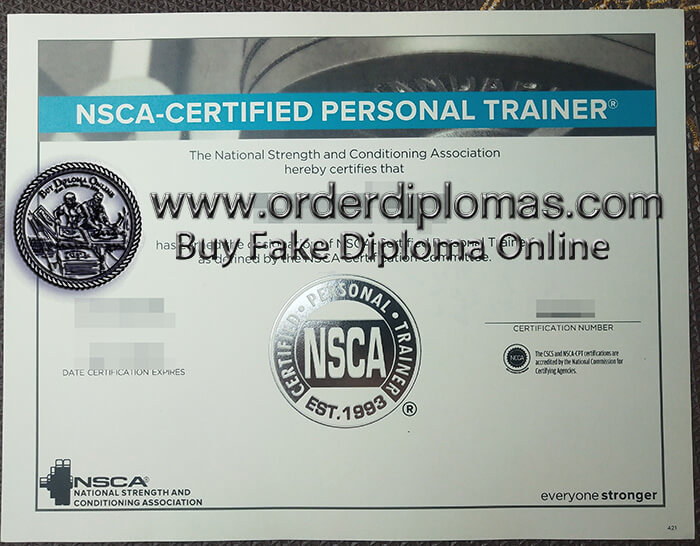 buy fake NSCA CSCS certificates