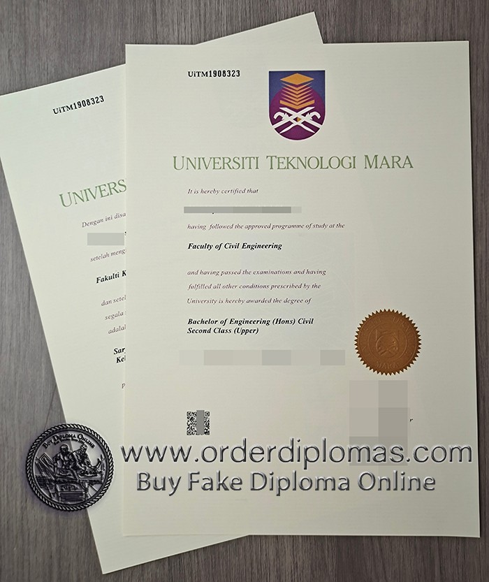 buy fake Universiti teknologi mara degree