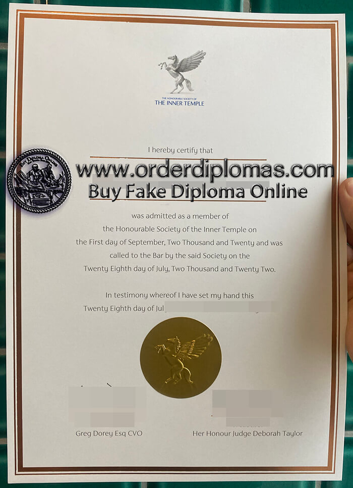buy fake INNER TEMPLE diploma