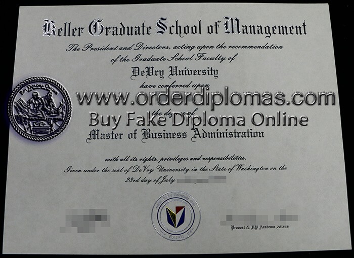buy fake Keller Graduate School of Management diploma
