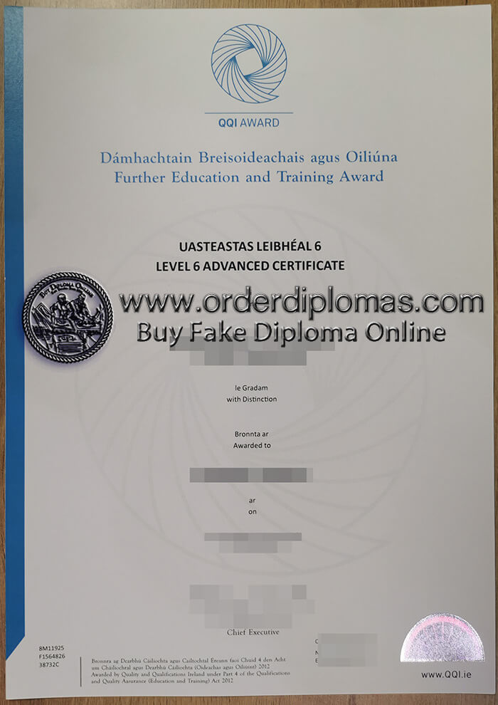 buy fake QQI certificate.