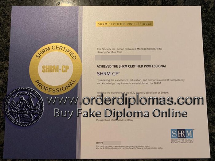 buy fake SHRM-CP certificate