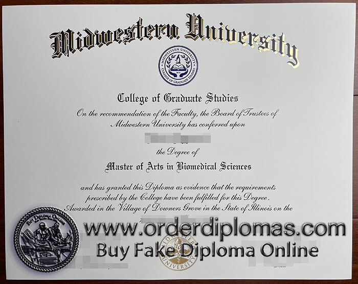 buy fake midwestern university diploma