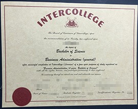 How to buy fake INTERCOLLEGE degree certificate?
