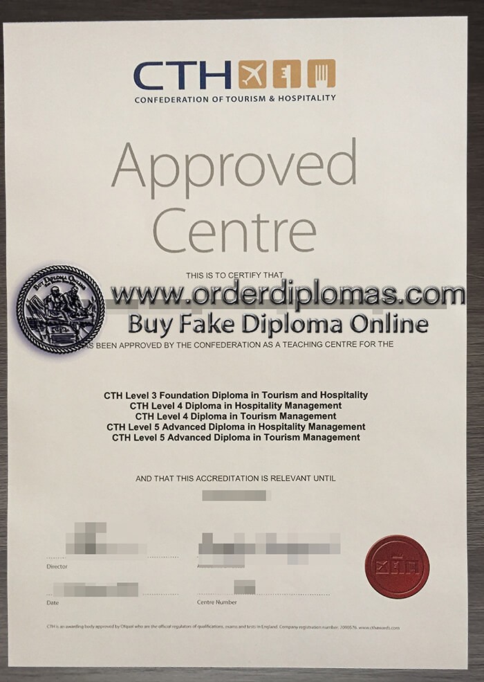 buy fake CTH certificate