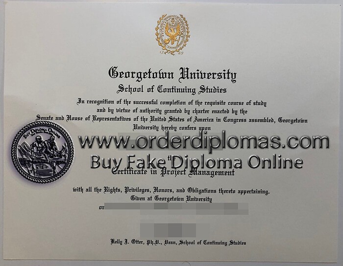 buy fake Georgetown University diploma