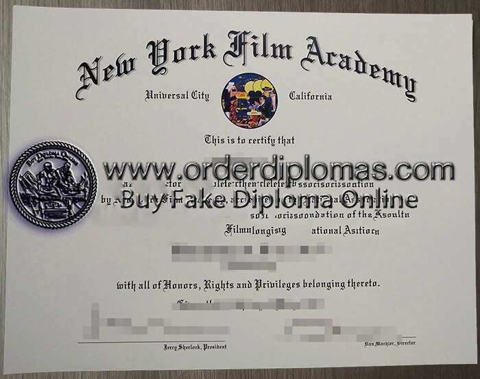 buy fake New Youk Film Academg diploma