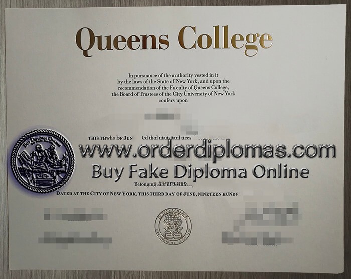 buy fake Queens College diploma