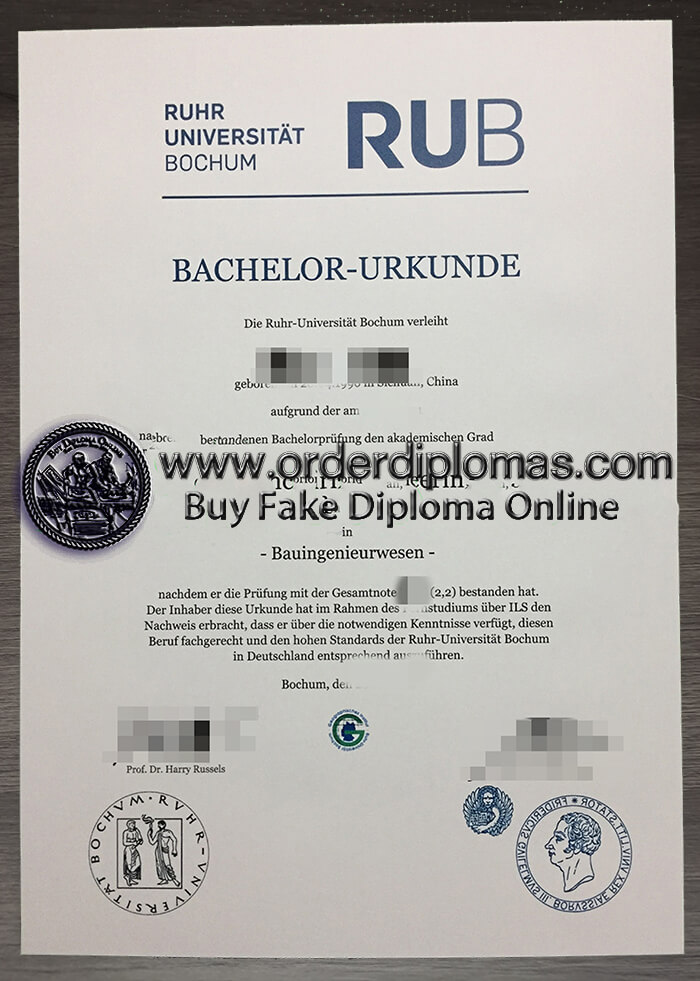 buy fake Ruhr Universitat Bochum diploma