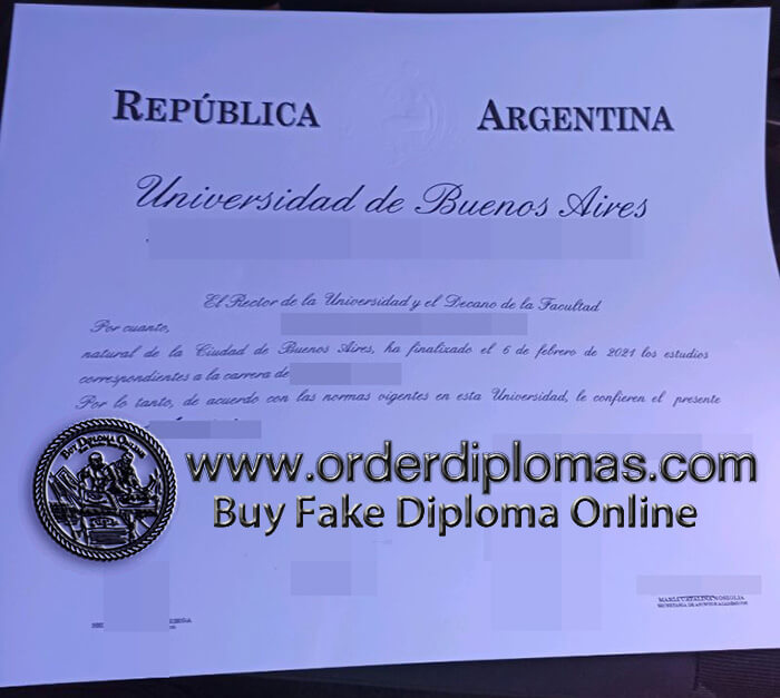buy fake Universidad de Buenos Aires diploma