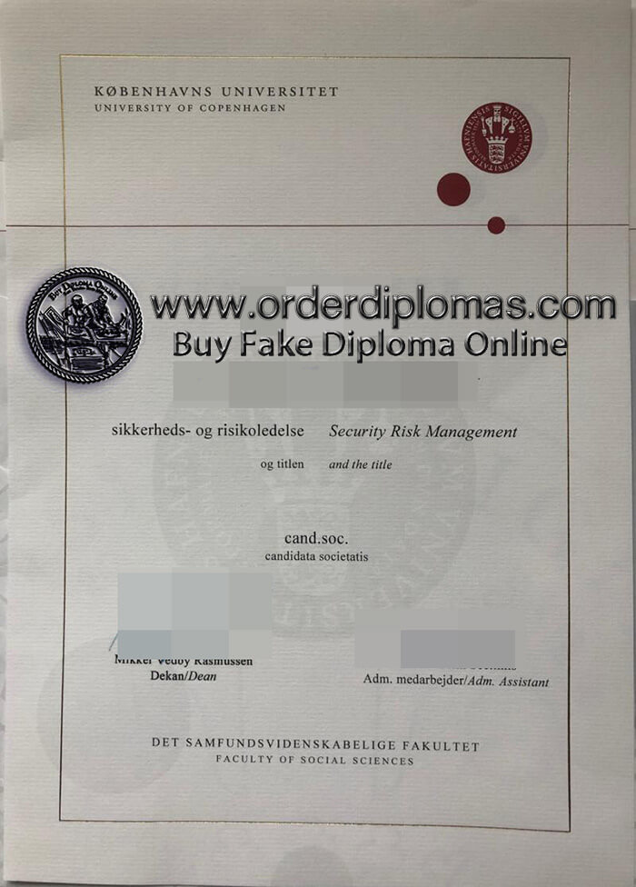buy fake University of Copenhagen diploma
