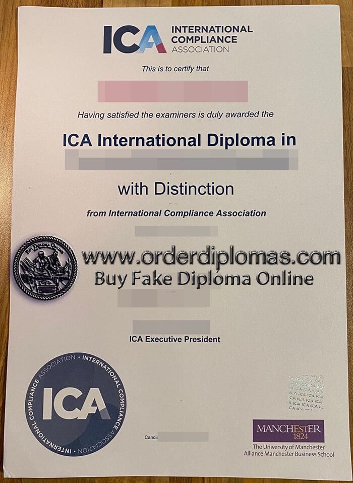 buy fake international compliance association certificate