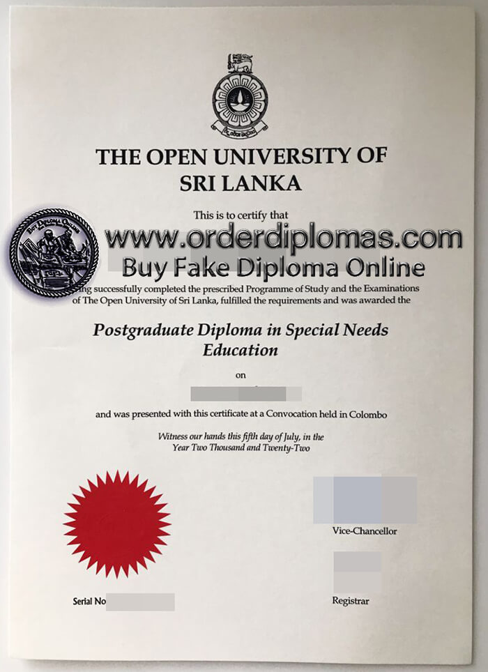 buy fake open university of sri lanka diploma