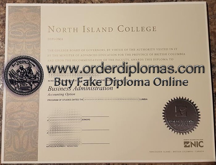 buy fake Horth Island College diploma