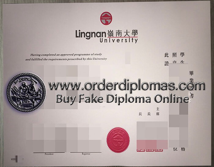 buy fake Lingnan University diploma