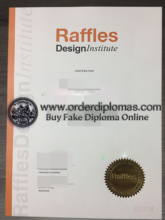 buy fake Raffles Design Institut diploma