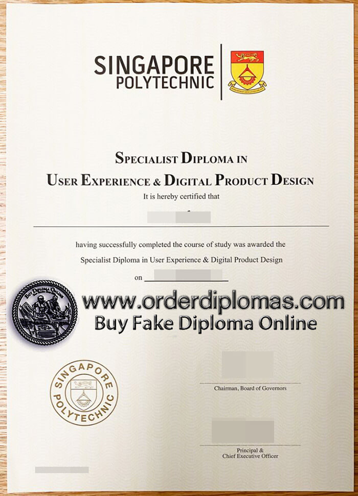 buy fake Singapore Polytechnic University diploma