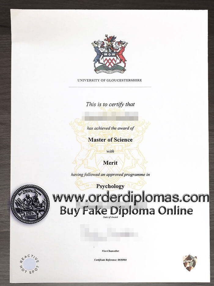 buy fake University of Gloucestershire diploma