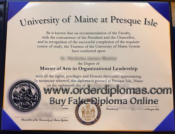 buy fake University of Maine at Presque Isle diploma